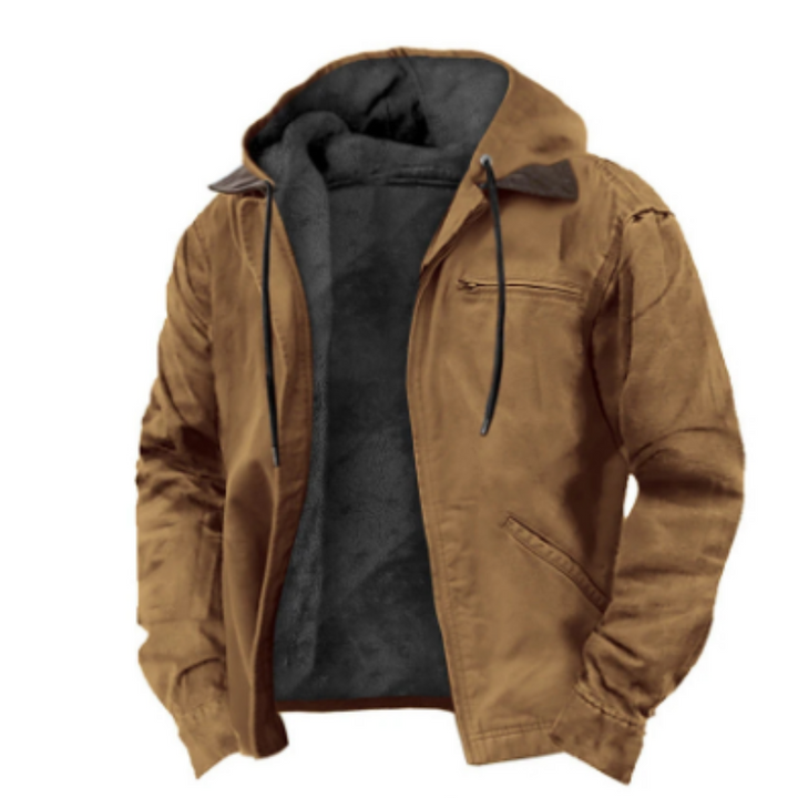 Chaqueta de Invierno con Capucha para Hombre | Mangas Largas