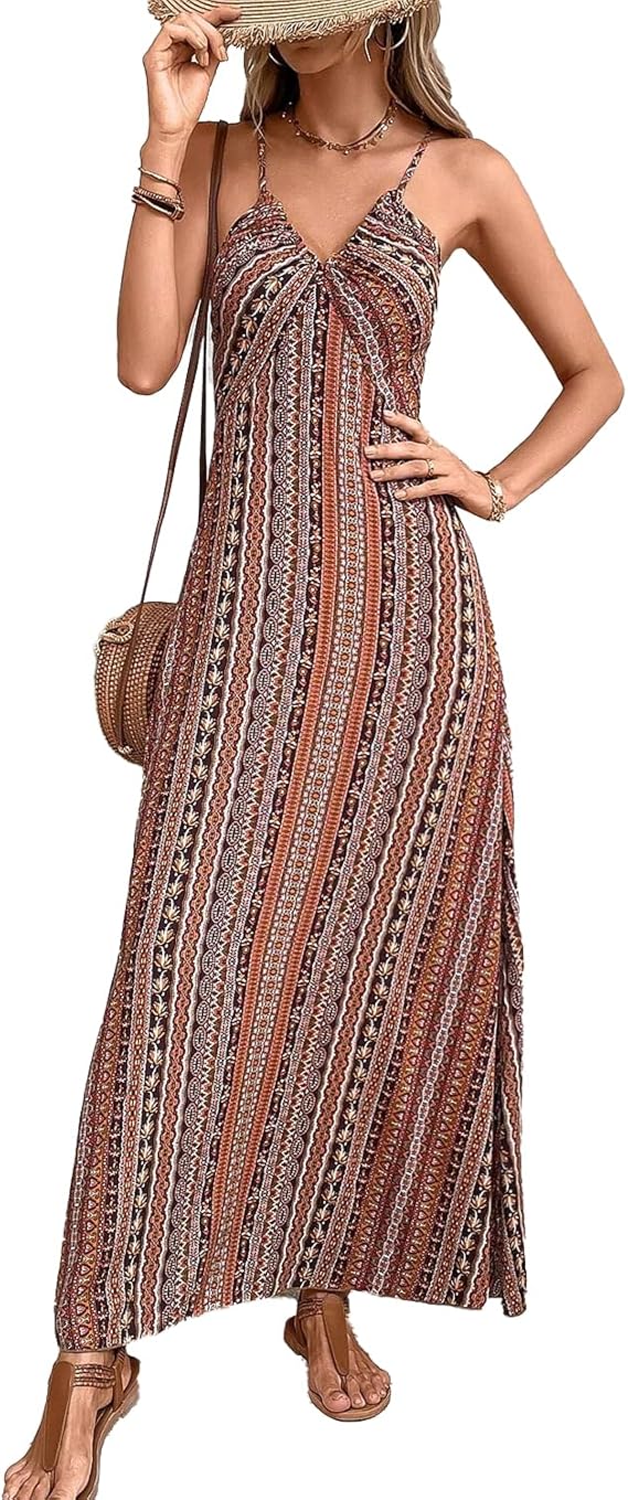 Isla Maxi šaty pro ženy – Volný střih, elastická látka a elegantní styl