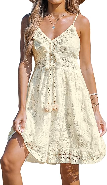 Dream Φόρεμα Maxi Γυναικείο – V Λαιμόκοψη, Δέσιμο & Boho Σχέδιο με Κομψές Βολάν