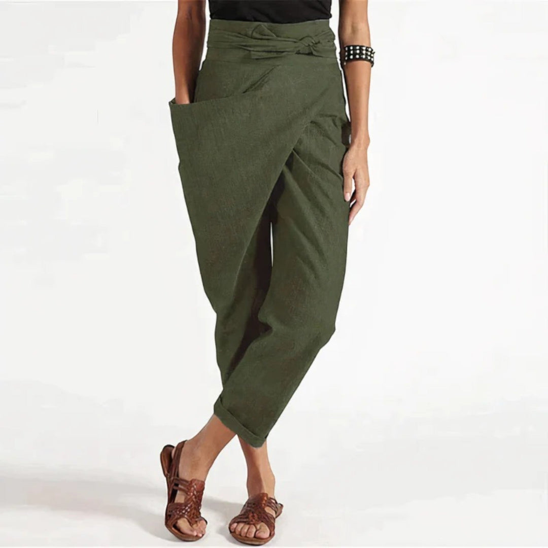Vivienne | Pantaloni de Vară Confortabili pentru Femei | Talie Înaltă