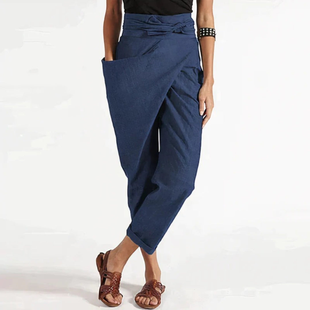Vivienne | Pantaloni de Vară Confortabili pentru Femei | Talie Înaltă