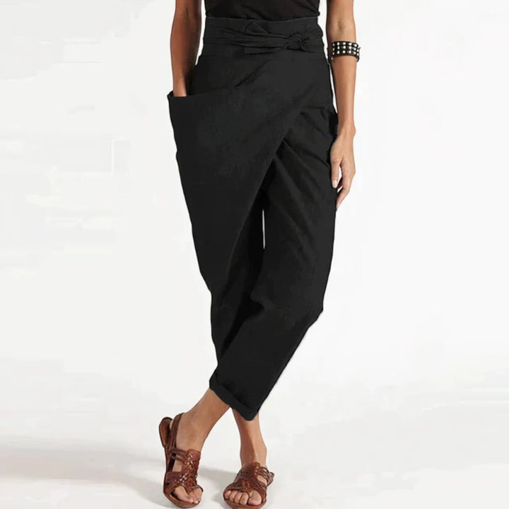 Vivienne | Pantaloni de Vară Confortabili pentru Femei | Talie Înaltă