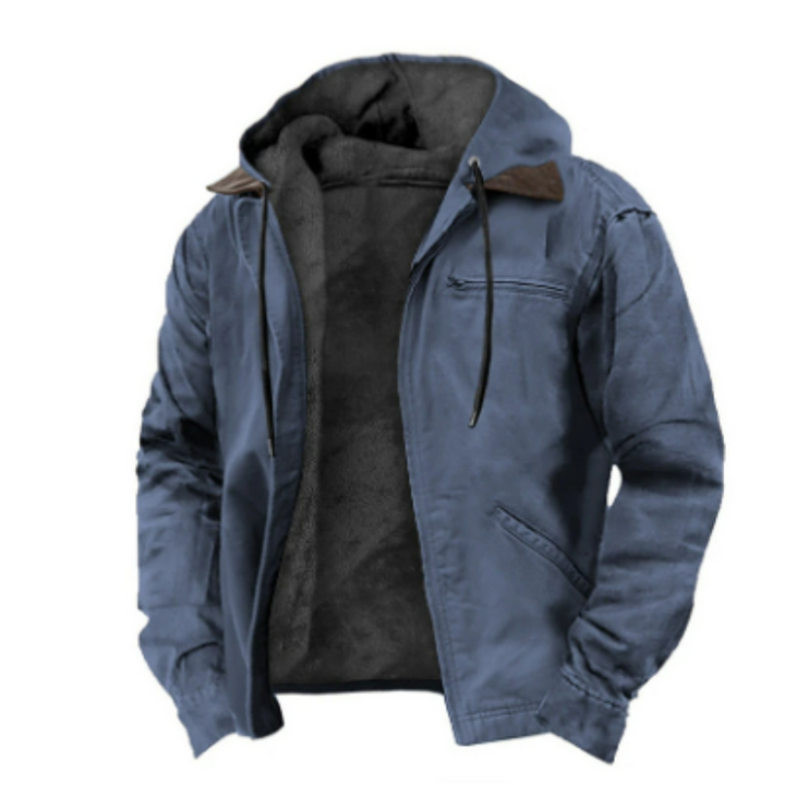 Chaqueta de Invierno con Capucha para Hombre | Mangas Largas