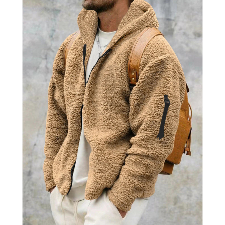 Finley Glacier Maglia Termica con Zip Uomo – Felpa Calda con Cappuccio e Fodera Morbida