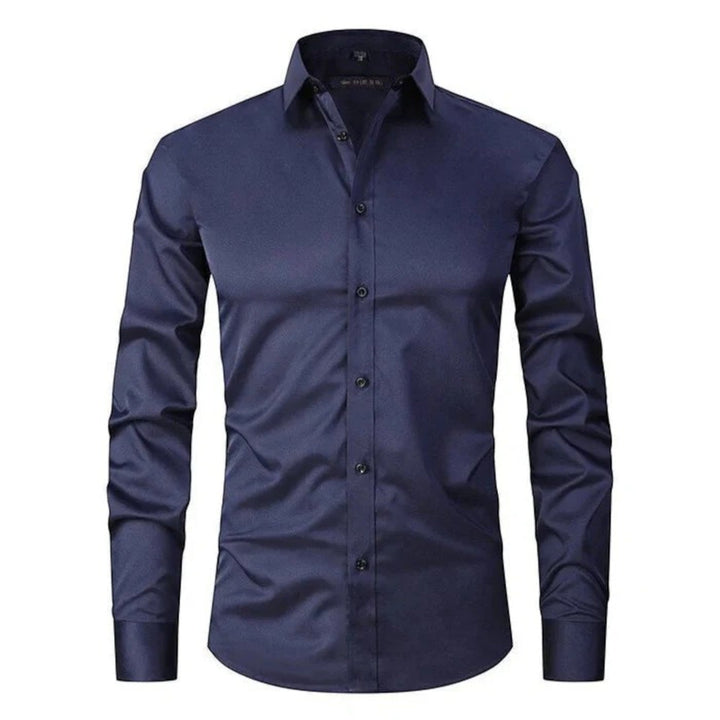 Cămașă bărbați cu mâneci lungi elastică | Casual