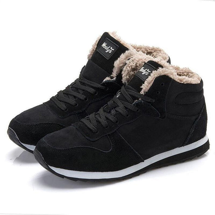 Adidași de iarnă Zavian pentru bărbați – Pantofi călduroși cu căptușeală din fleece și talpă antiderapantă