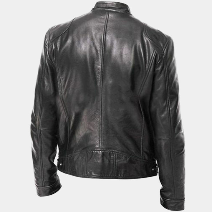 Veste en Cuir pour Homme Jamme – Conception Solide, Coupe Confortable & Style Polyvalent
