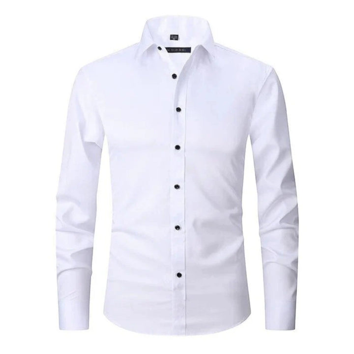 Cămașă bărbați cu mâneci lungi elastică | Casual