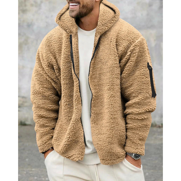 Finley Glacier Maglia Termica con Zip Uomo – Felpa Calda con Cappuccio e Fodera Morbida