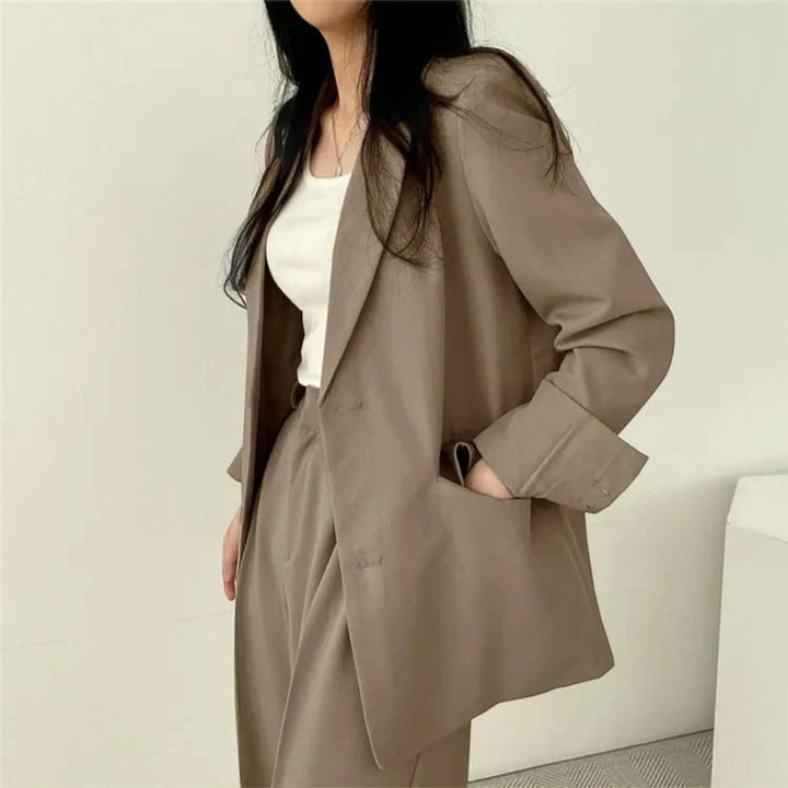 Yasmine | Compleu sacou oversize casual pentru femei