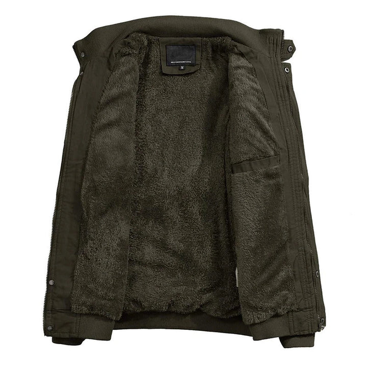 Johan Bomber Herren – Winterjacke mit Stehkragen und Wärmender Fütterung