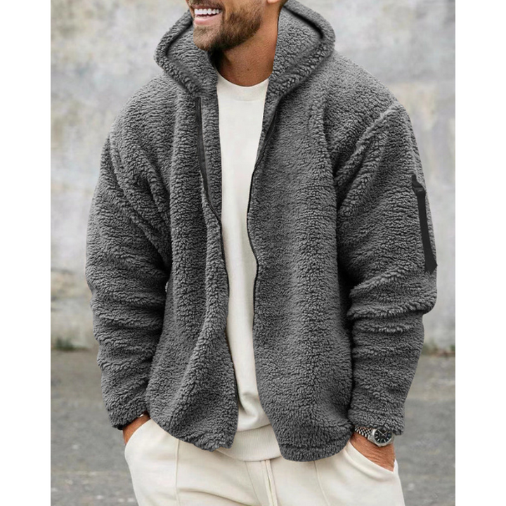 Finley Glacier Maglia Termica con Zip Uomo – Felpa Calda con Cappuccio e Fodera Morbida