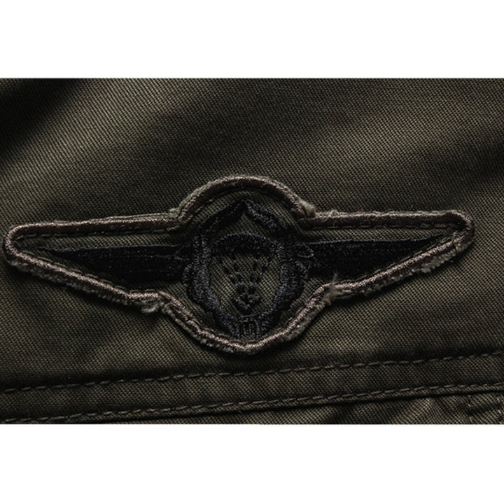 Geacă de iarnă pentru bărbați, tip biker, cu mâneci lungi | Cu fermoar