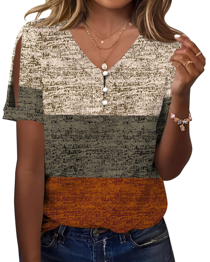 Addison Blusa Donna – Scollo a V, Spalle Scoperte & Top Casual Elegante