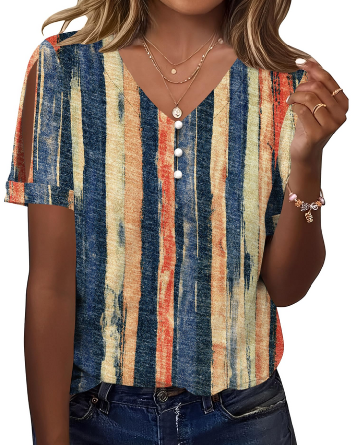 Addison Blusa Donna – Scollo a V, Spalle Scoperte & Top Casual Elegante