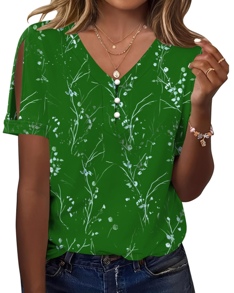 Addison Blusa Donna – Scollo a V, Spalle Scoperte & Top Casual Elegante