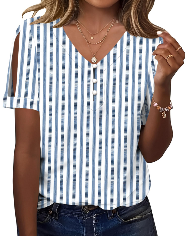 Addison Blusa Donna – Scollo a V, Spalle Scoperte & Top Casual Elegante