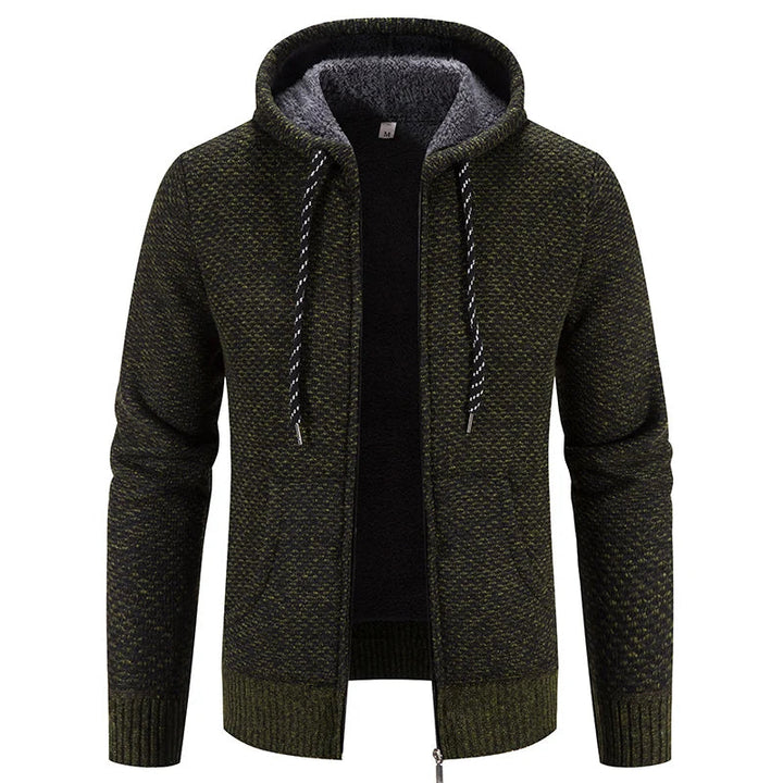 Lincoln Cardigan Uomo – Gilet in Maglia con Cappuccio Caldo e Casual