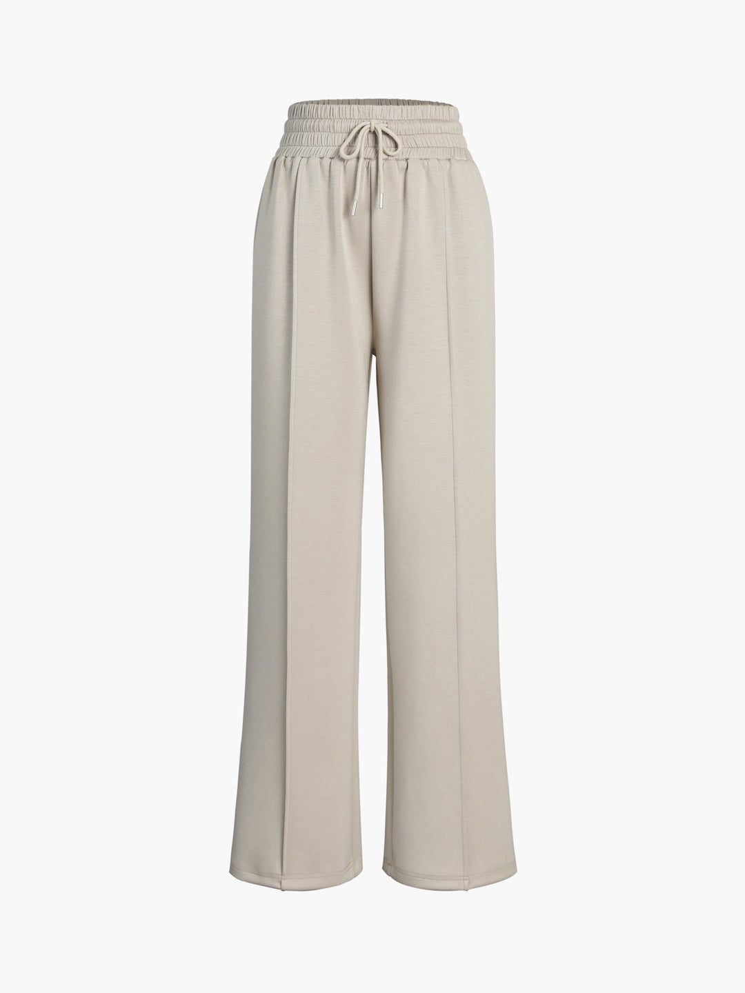 Pantaloni de trening casual cu talie înaltă pentru femei | Cu buzunare