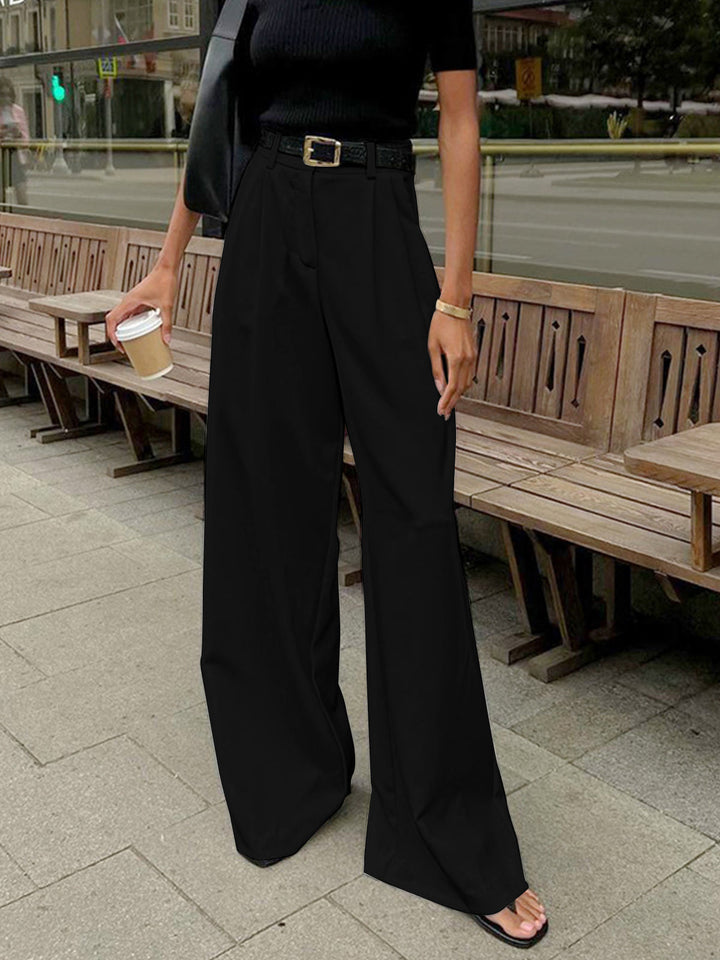 Pantaloni de damă cu talie înaltă | Lungime completă