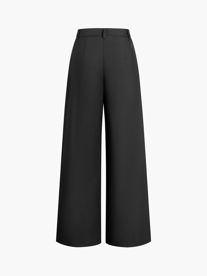 Pantaloni de damă cu talie înaltă | Lungime completă