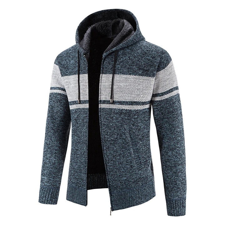 Lincoln Cardigan Uomo – Gilet in Maglia con Cappuccio Caldo e Casual