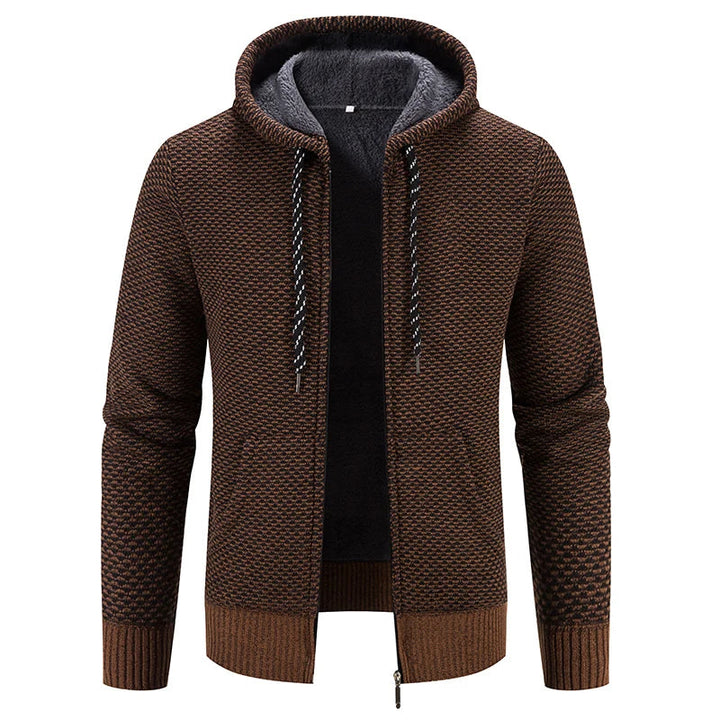 Lincoln Cardigan Uomo – Gilet in Maglia con Cappuccio Caldo e Casual