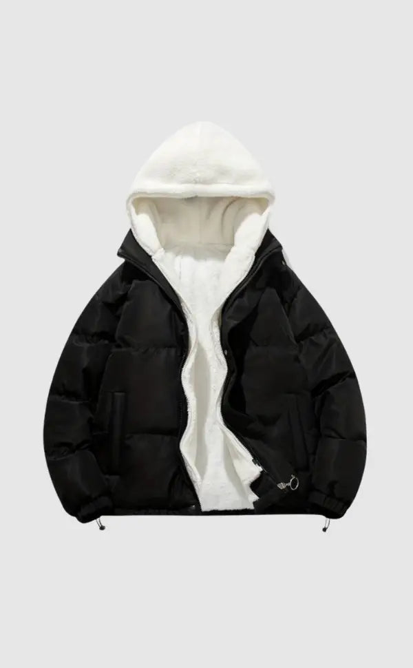 Patricia Giacca Winter Damen Steppjacke – Warmer Mantel mit Verstellbarer Kapuze und Taschen