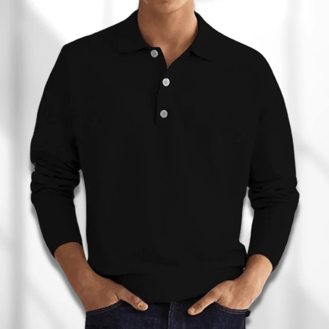 Simon | Polo casual pentru bărbați | Mâneci lungi