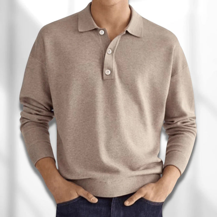 Simon | Polo casual pentru bărbați | Mâneci lungi