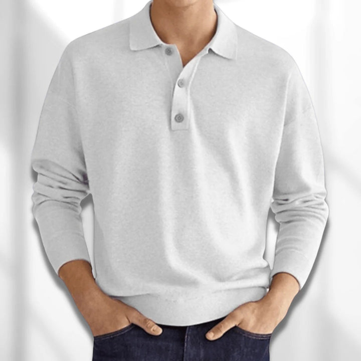 Simon | Polo casual pentru bărbați | Mâneci lungi