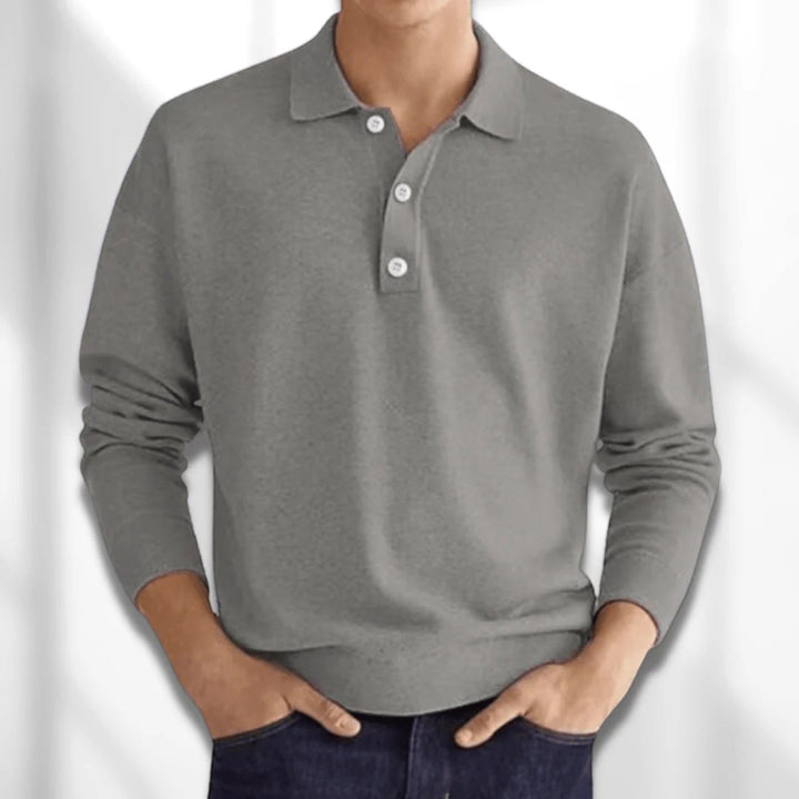 Simon | Polo casual pentru bărbați | Mâneci lungi