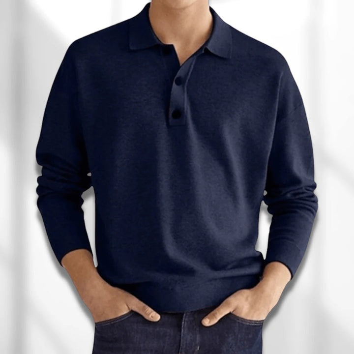 Simon | Polo casual pentru bărbați | Mâneci lungi