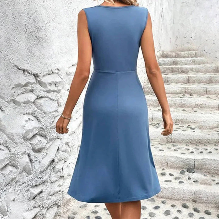 Amandine | Rochie de vară fără mâneci pentru femei | Midi