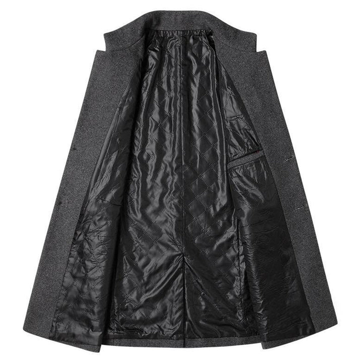 Palton bărbați Arthur din lână elegant – mantou slim fit cu guler înalt și căptușeală călduroasă