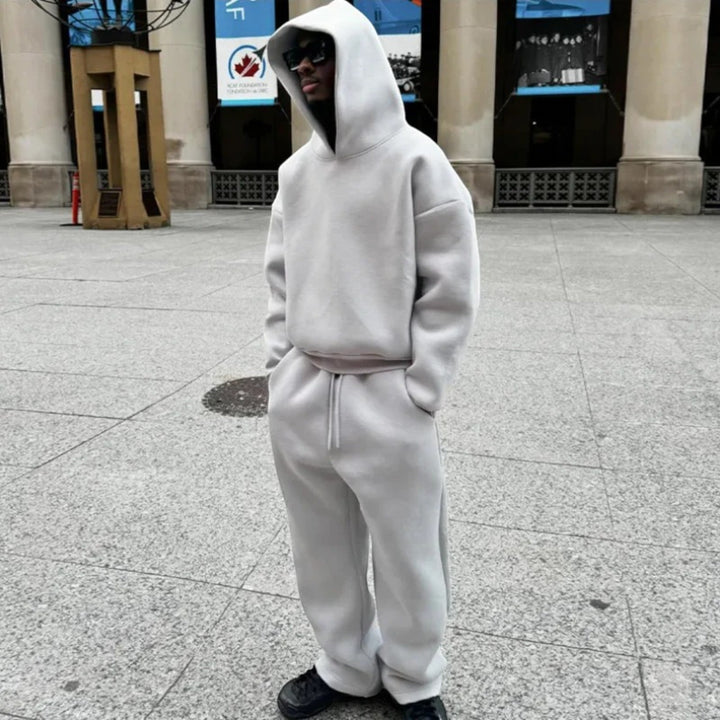 Jason | Set casual cu glugă în două piese | Oversize