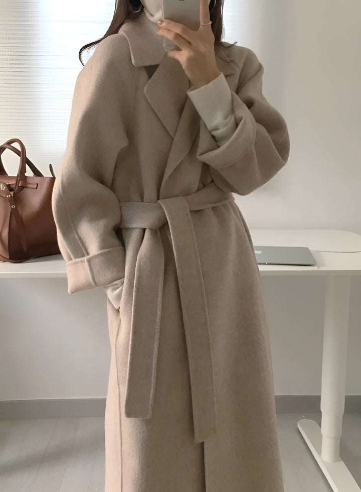 Talitha Palton Femei Lung din Lână Amestec – Elegant, Cald și Stil Fără Timp