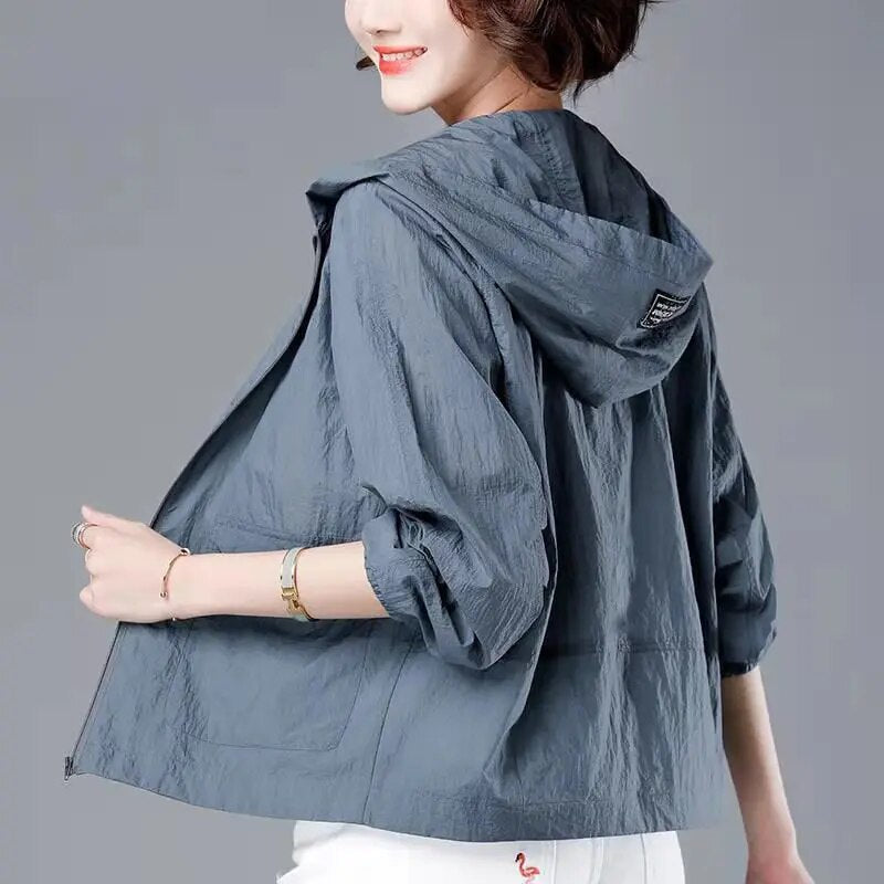 Women's Casual Waterproof Jacket | With Hood