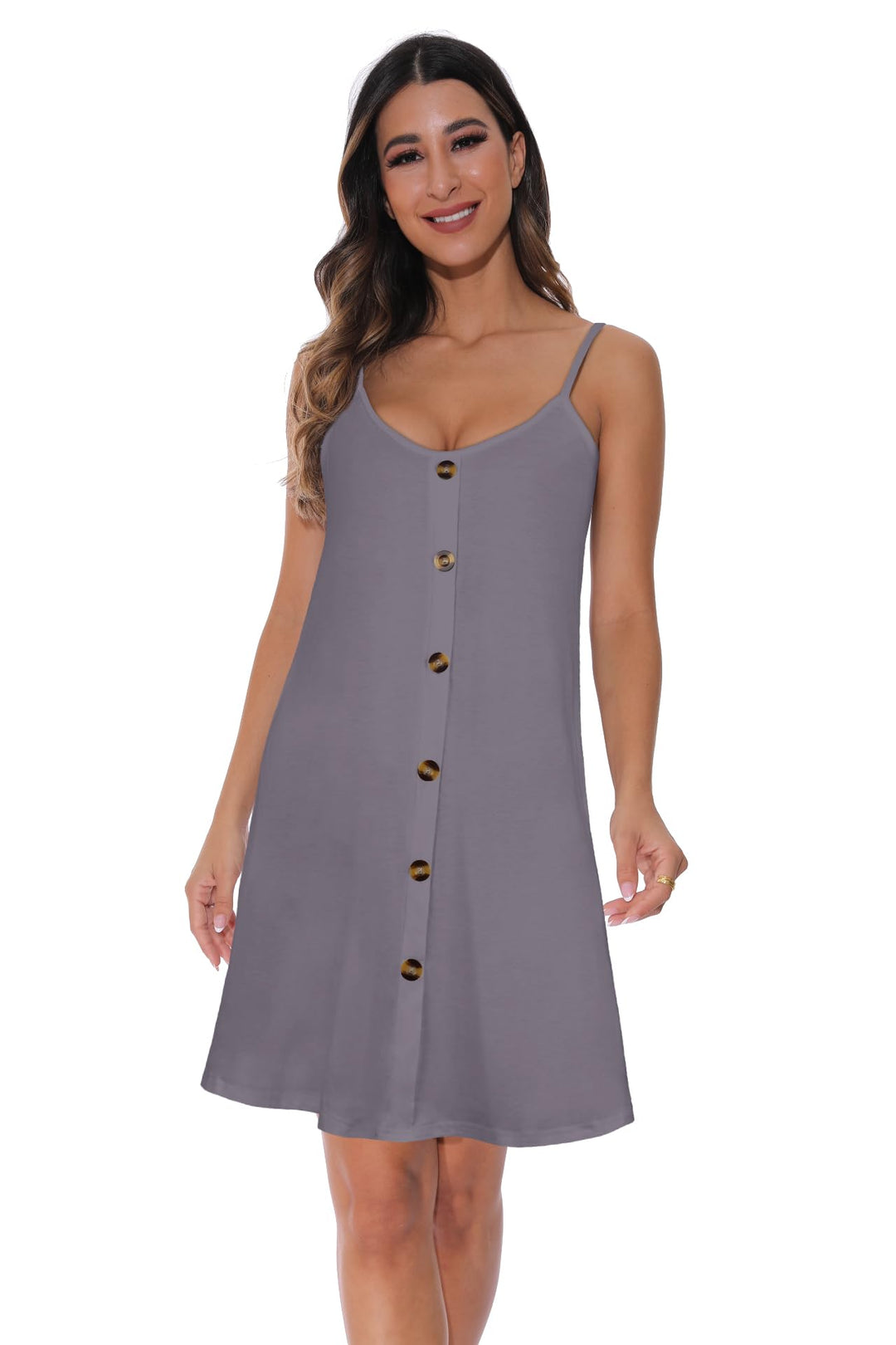 Veloura Vestito Estivo Donna – Spalline Sottili Regolabili, Scollo a V & Tasche Casual