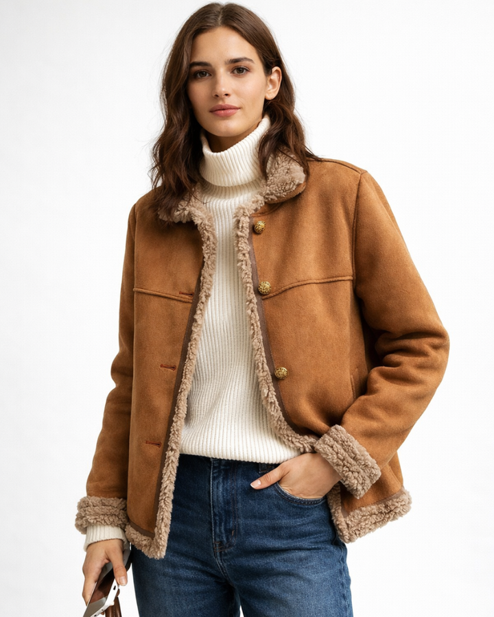 Giulia Giacca Donna Invernale – Bottoni Frontali, Taglio Strutturato, Cappotto Elegante