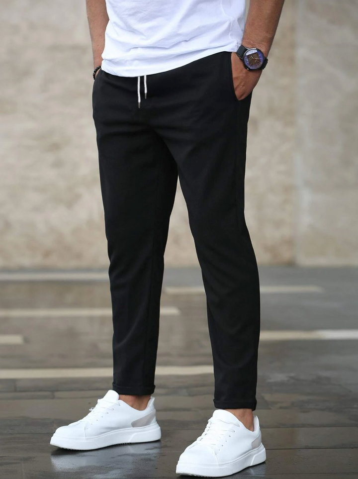Pantaloni elastici pentru bărbați | Cu buzunar
