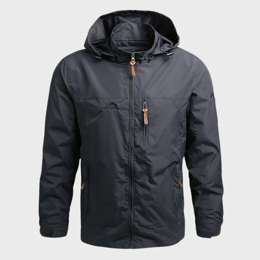 Outdoor-Jacke mit Kapuze für Herren | Regenfest