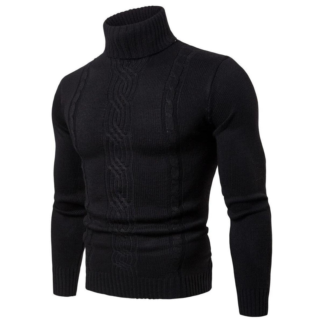 Orson Maglione Uomo Dolcevita Cable Knit – Collo Alto Invernale Elegante e Caldo