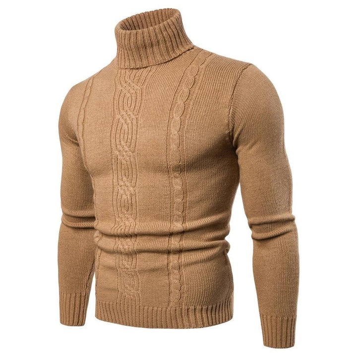 Orson Maglione Uomo Dolcevita Cable Knit – Collo Alto Invernale Elegante e Caldo