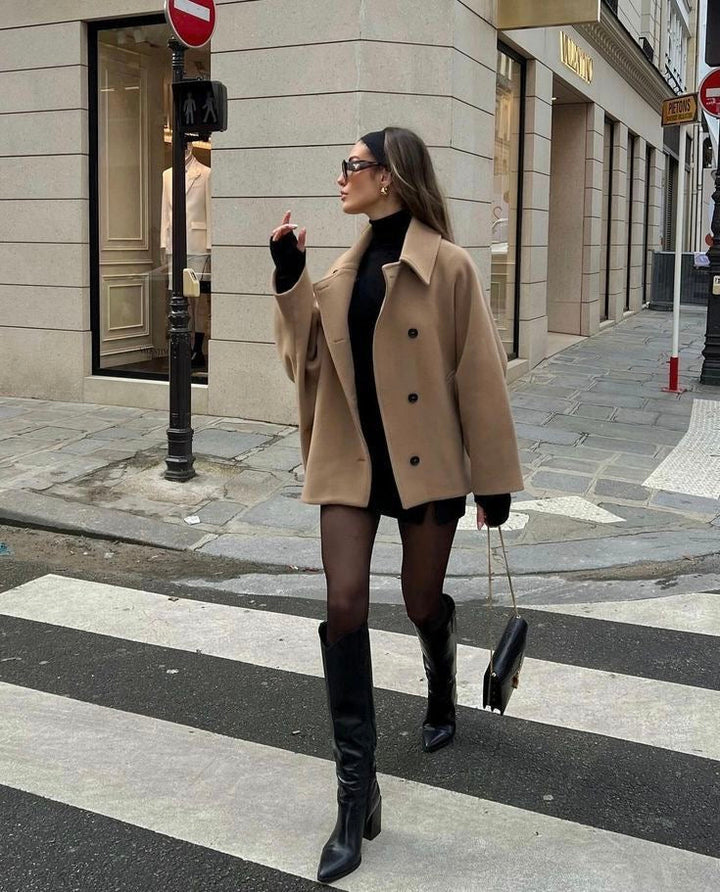 Olivia Cappotto Oversize Donna σε Μαλλί – Ζεστό, Κομψό και Χαλαρό Στυλ