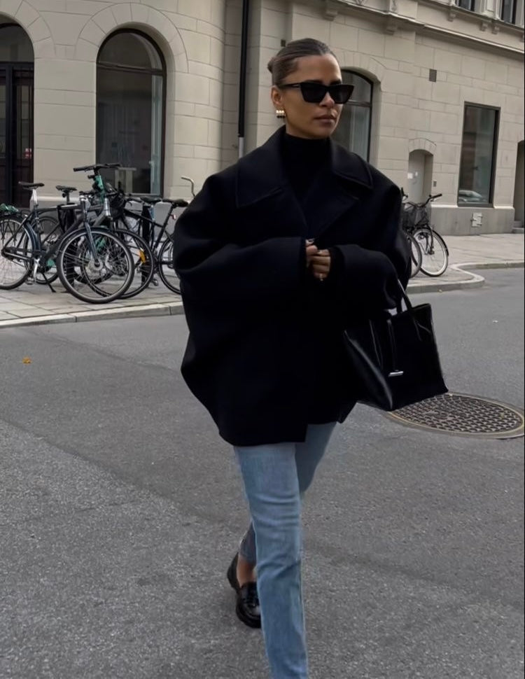 Olivia Cappotto Oversize Donna σε Μαλλί – Ζεστό, Κομψό και Χαλαρό Στυλ