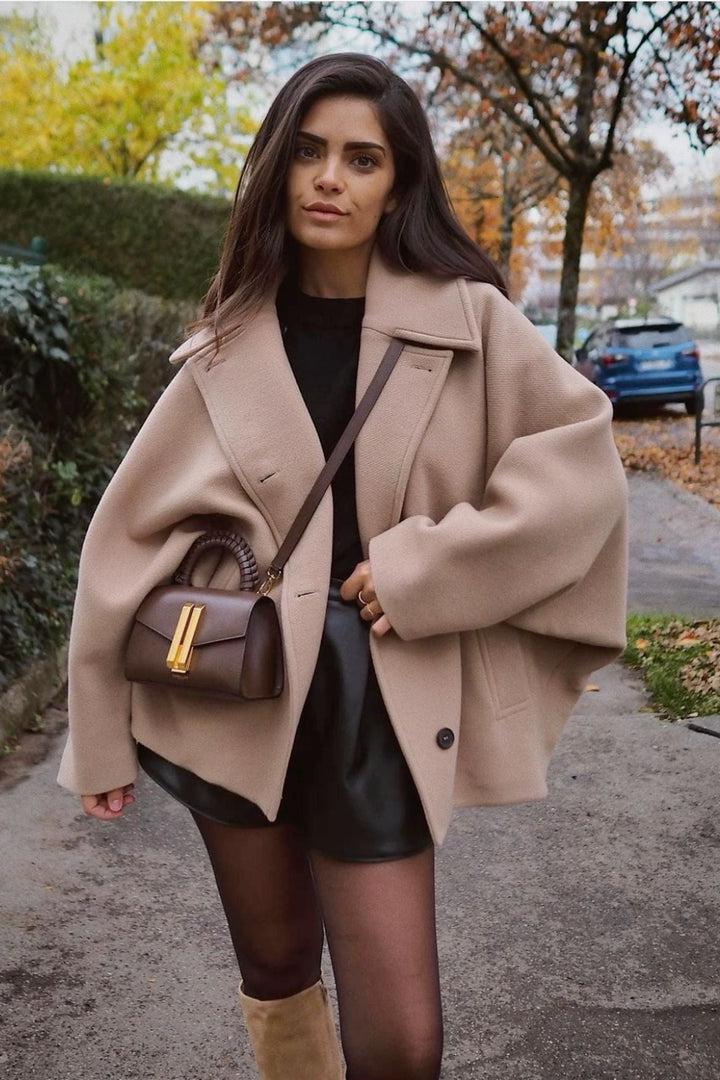 Olivia Cappotto Oversize Donna σε Μαλλί – Ζεστό, Κομψό και Χαλαρό Στυλ