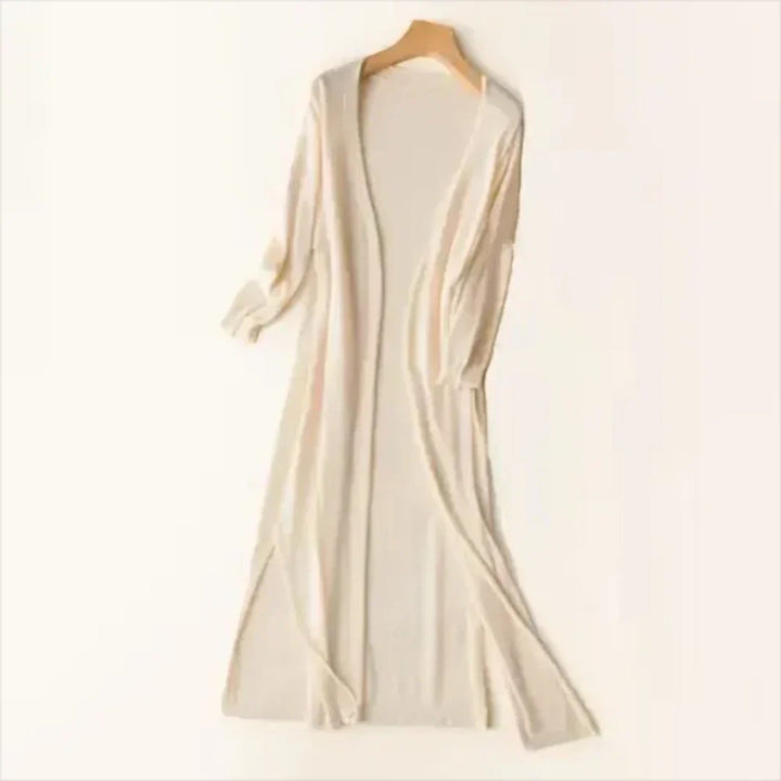 Éva | Damen Leichter Langer Cardigan | Langarm