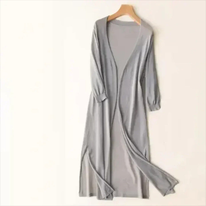 Éva | Damen Leichter Langer Cardigan | Langarm