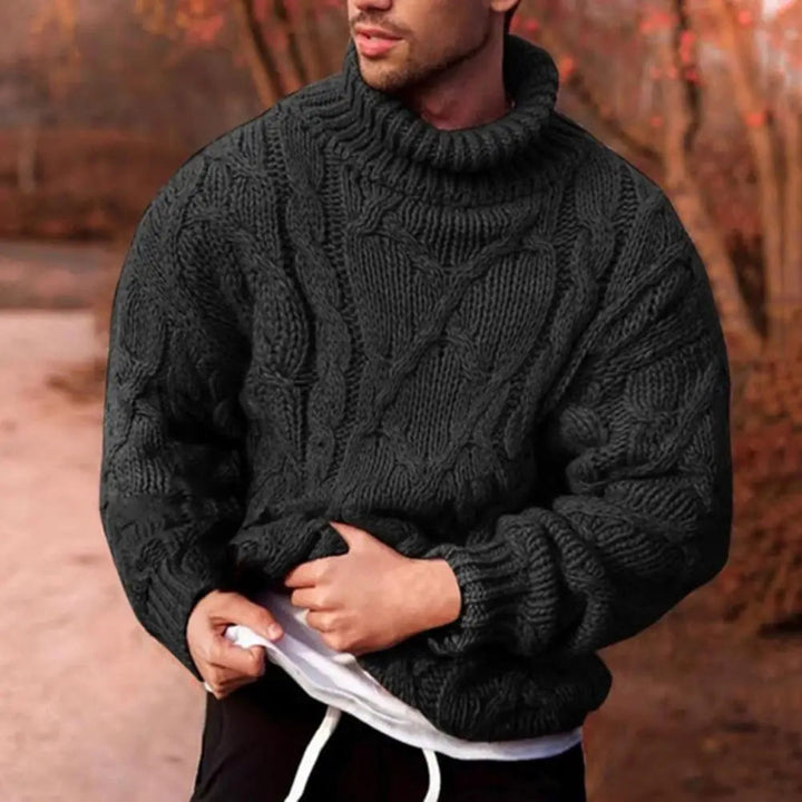 Isaiah Maglione Uomo Invernale a Trecce – Chunky, Caldo e Stile Classico